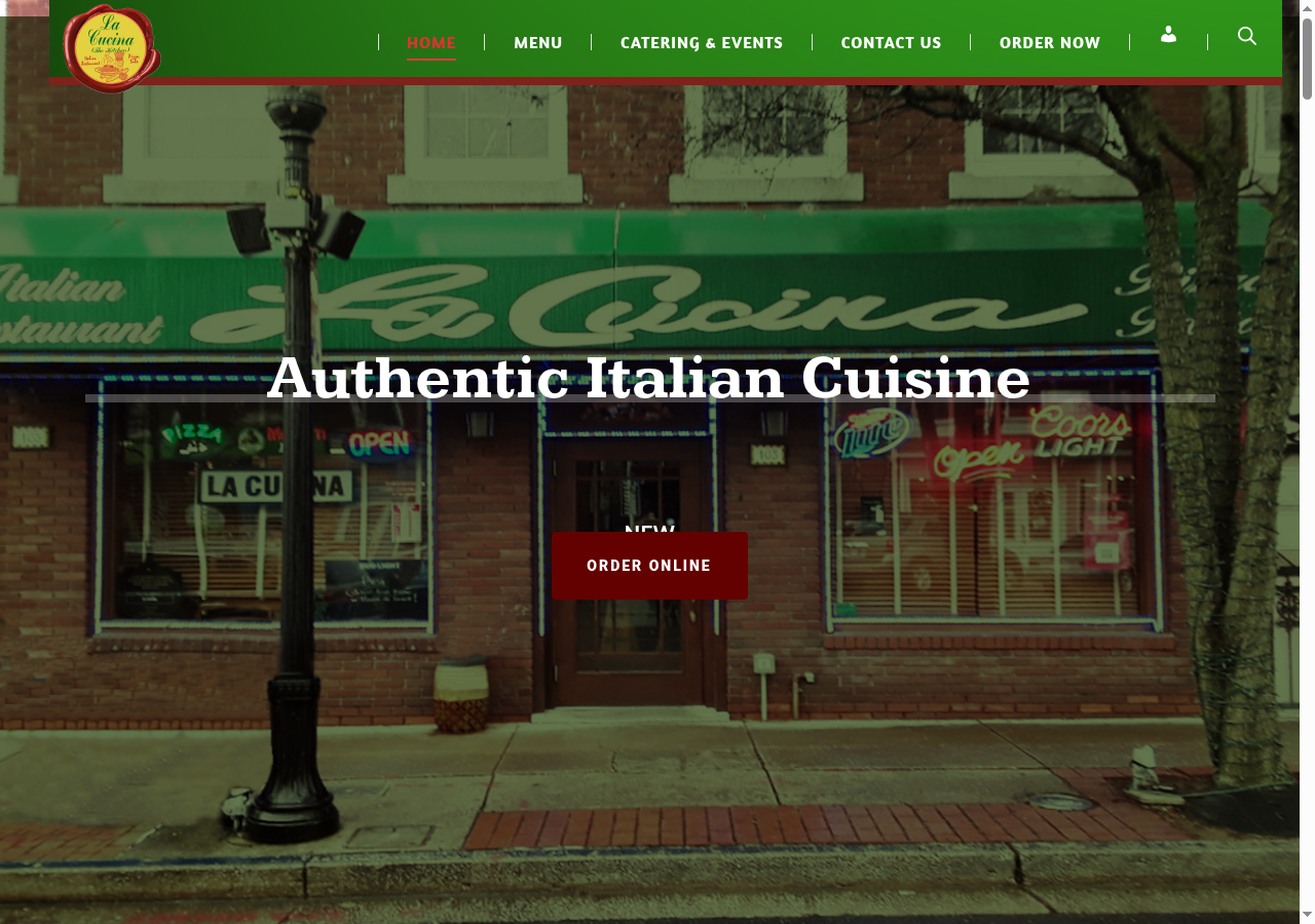 La Cucina Havre de Grace website preview