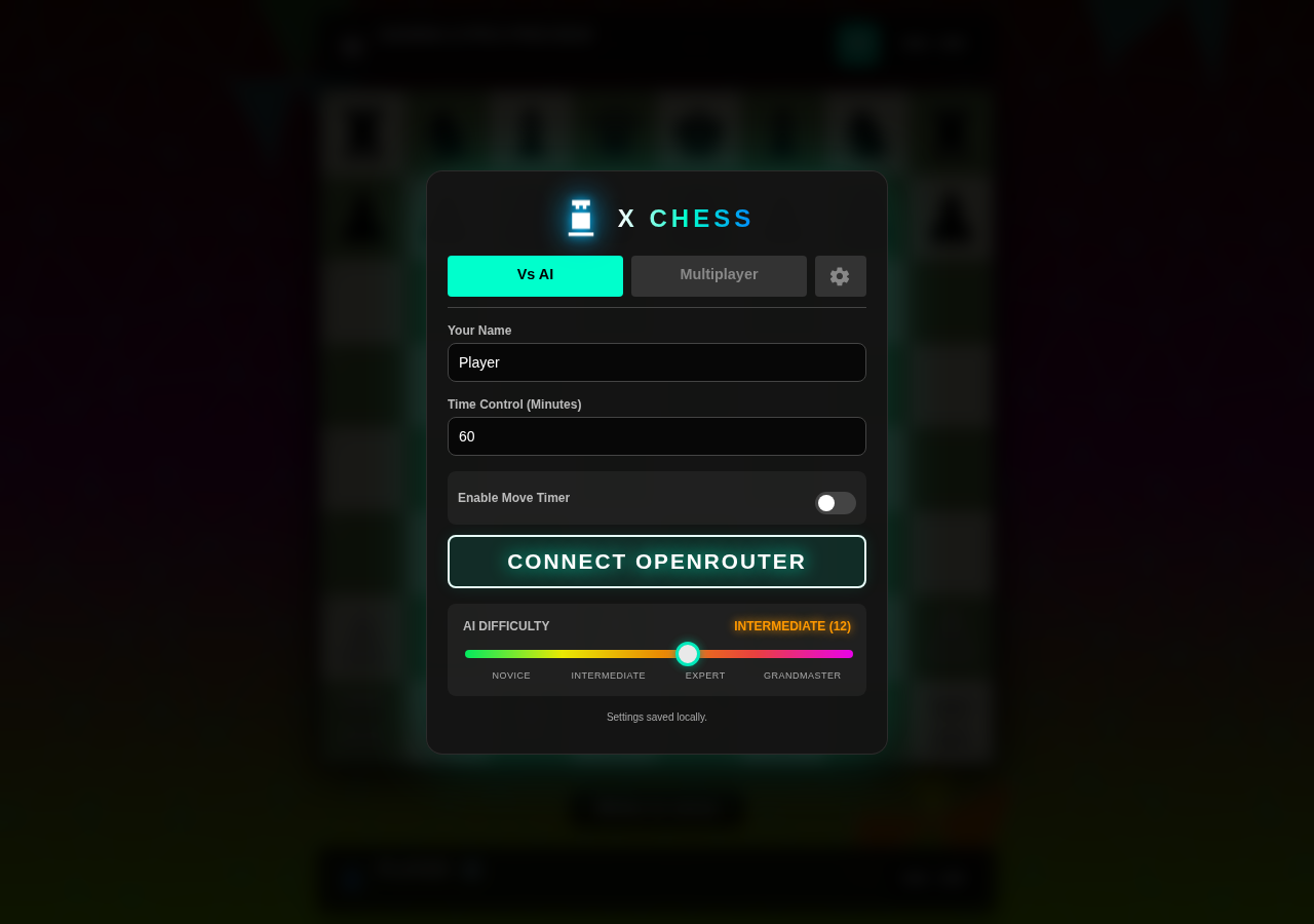 XChess website preview